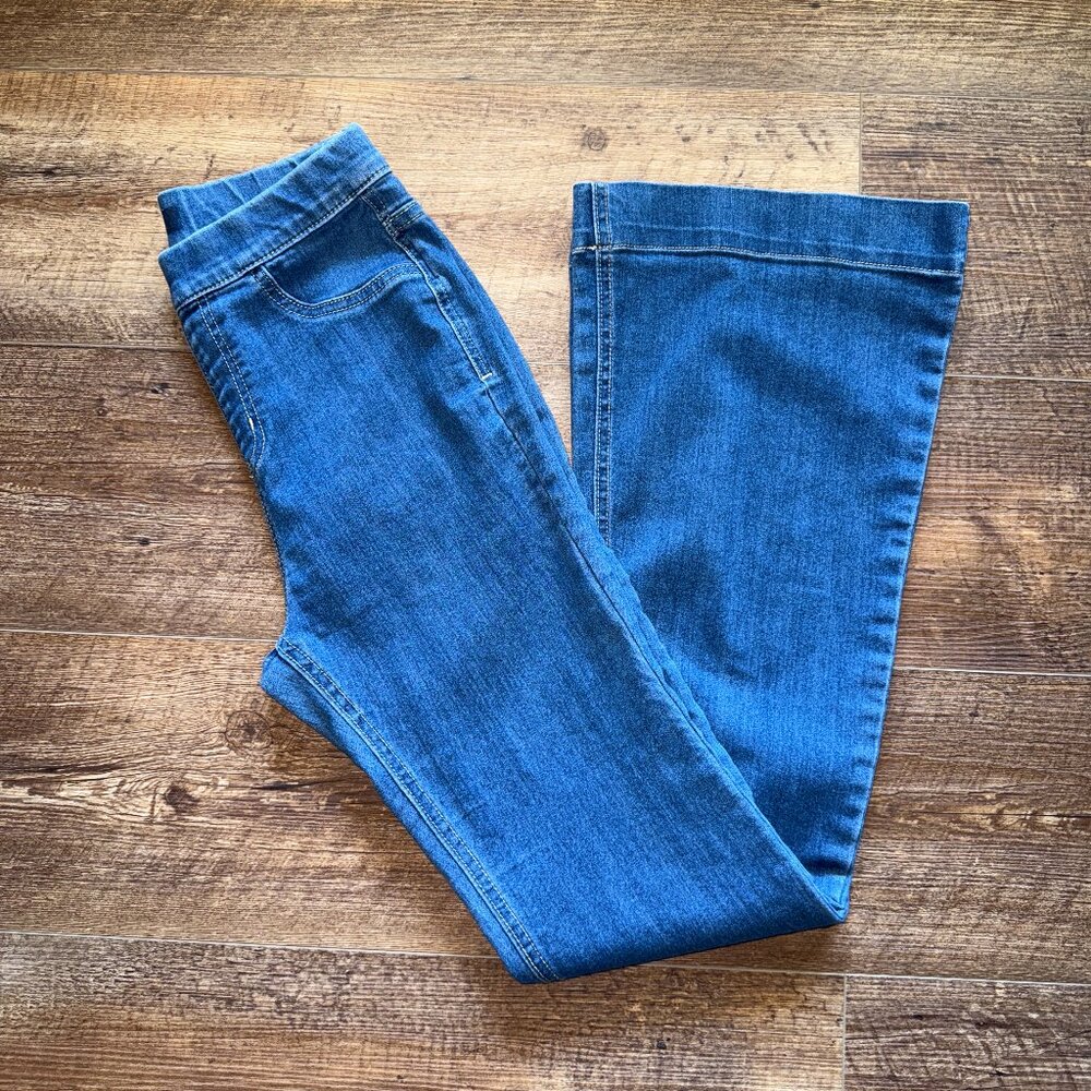 Cello Jeans Women's Mid-Rise Flared Jegging Elasticized Waist-Band Size Small